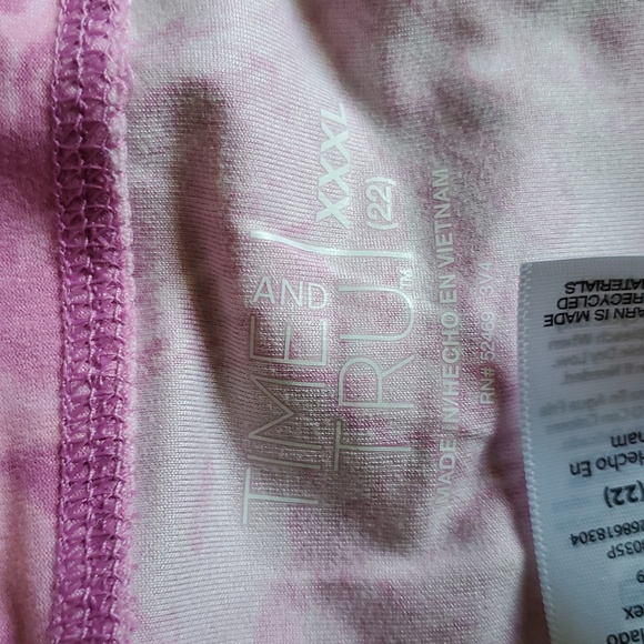 Time And Tru Capri Stretch High Rise Leggings XXXL/22 New - Picture 6 of 6